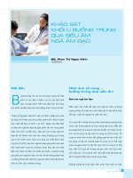 KHỐI U BUỒNG TRỨNG QUA SIÊU ÂM NGẢ ÂM ĐẠO doc