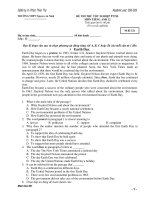 ĐỀ THI THỬ TỐT NGHIỆP PTTH. MƠN TIẾNG ANH 12 - Mã đề 313 docx