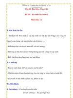 Giáo án chương trình mới: Lớp lá Chủ đề: Tìm hiểu về thực vật ppt