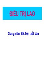 ĐIỀU TRỊ BỆNH LAO pps