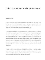 CÁC CƠ QUAN TẠO HUYẾT VÀ MIỄN DỊCH pot
