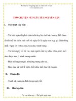 Giáo án chương trình mới: Lớp Chồi TRÒ CHUYỆN VỀ NGÀY TẾT NGUYÊN ĐÁN pps