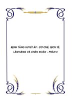 BỆNH TĂNG HUYẾT ÁP : CƠ CHẾ, DỊCH TỄ, LÂM SÀNG VÀ CHẨN ĐOÁN - PHẦN 3 ppsx