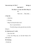 Giáo án tin học 10 - Tiết 67 thực hành 12 pot