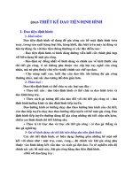 Nguyên lý cắt : THIẾT KẾ DAO TIỆN ĐỊNH HÌNH part 1 potx