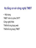 Bài giảng Thương mại điện tử : Hạ tầng cơ sở công nghệ TMĐT part 1 docx