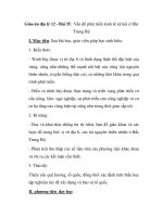 Giáo án địa lý 12 - Bài 35: Vấn đề phát triển kinh tế xã hội ở Bắc Trung Bộ ppt