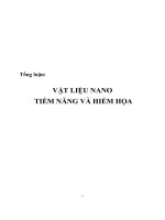 Vật liệu Nano tiềm năng và hiểm họa