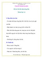 Giáo án chương trình mới: Lớp lá Đề tài: Bé đến thăm lăng Bác ppsx