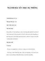 NGÀNH BÁC SĨ Y HỌC DỰ PHÒNG doc