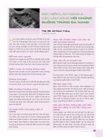 ĐẶC ĐIỂM LÂM SÀNG VÀ CẬN LÂM SÀNG HỘI CHỨNG BUỒNG TRỨNG ĐA NANG pdf