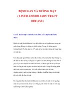 BỆNH GAN VÀ ĐƯỜNG MẬT ppt