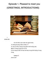 Episode 1. Pleased to meet you (GREETINGS, INTRODUCTIONS) doc