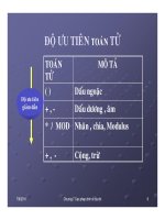 Cấu trúc máy tính và lập trình Assembly : Toán tử – Toán hạng - các phép định địa chỉ – Tập lệnh part 2 ppsx