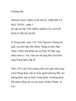 NGOẠI GIAO THỜI CUỐI TRẦN, THỜI HỒ VÀ HẬU TRẦN – PHẦN 3 pot