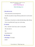 Giáo án chương trình mới: Lớp Chồi Chủ đề: Thế giới động vật potx