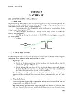 GIÁO TRÌNH KỸ THUẬT ĐIỆN - CHƯƠNG 5 MÁY BIẾN ÁP pdf