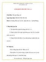 Giáo án chương trình đổi mới LÀM QUEN VỚI CHỮ CÁI i, t, c potx