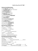Bài tập Bổ trợ & Nâng cao Tiếng Anh THPT docx