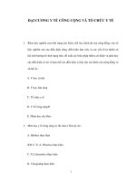 ĐẠI CƯƠNG Y TẾ CÔNG CỘNG VÀ TỔ CHỨC Y TẾ pdf