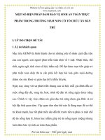 MỘT SỐ BIỆN PHÁP ĐẢM BẢO VỆ SINH AN TOÀN THỰC PHẨM TRONG MẦM NON CÓ TỔ CHỨC BÁN TRÚ pps