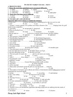 ÔN THI TỐT NGHIỆP NĂM 2011 – TEST 5 ppsx