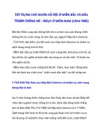 XÂY DỰNG CHỦ NGHĨA XÃ HỘI Ở MIỀN BẮC VÀ ĐẤU TRANH CHỐNG MĨ – NGỤY Ở MIỀN NAM (1954-1965)_1 ppsx