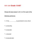 Anh văn Grade 12-007 pps