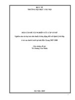 Nghiên cứu tác hại của hút thuốc lá thụ động đối với bệnh lý hô hấp ở trẻ em dưới 6 tuổi tại tỉnh bắc giang 2007-2008
