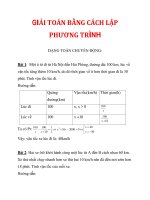 GIẢI TOÁN BẰNG CÁCH LẬP PHƯƠNG TRÌNH_1 ppsx