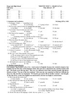 WRITTEN TEST 2 - GRADE 10 pps