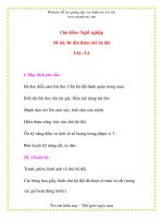 Giáo án chương trình mới: Lớp lá Đề tài: Bé đến thăm chú bộ đội pdf