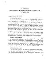 Giáo trình bảo quản nông sản - Chương 7 Thu hoạch, vận chuyển và bao gói nông sản, thực phẩm pptx