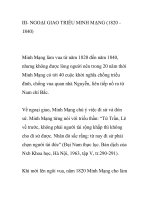 NGOẠI GIAO TRIỀU MINH MẠNG (1820 1840) potx