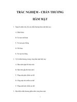 TRẮC NGHIỆM - CHẤN THƯƠNG HÀM MẶT ppsx