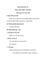 Giáo án tin học 10 - Tiết 8: BÀI THỰC HÀNH 2 pot