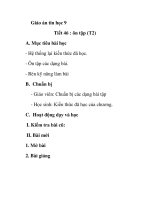 Giáo án tin học 9 - Tiết 46 : ôn tập (T2) ppsx