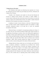 tóm tắt tiếng anh  hành vi của nhà đầu tư trên thị trường chứng khoán việt nam