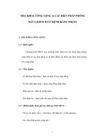 NHA KHOA CÔNG CỘNG và CÁC BIỆN PHÁP PHÒNG NGỪA-KIỂM SOÁT BỆNH RĂNG MIỆNG ppsx