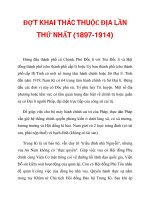 ĐỢT KHAI THÁC THUỘC ĐỊA LẦN THỨ NHẤT (1897-1914)_2 docx