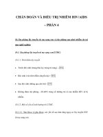 CHẨN ĐOÁN VÀ ĐIỀU TRỊ NHIỄM HIV/AIDS – PHẦN 4 pps