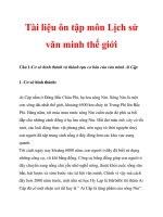 Tài liệu ôn tập môn Lịch sử văn minh thế giới_1 ppsx