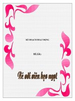 Giáo án chương trình mới: Lớp lá Trẻ biết kẹo potx