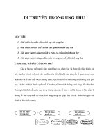 DI TRUYỀN TRONG UNG THƯ doc
