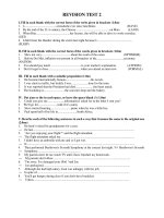 ĐỀ THI THỬ TIẾNG ANH LỚP 12 TEST 2 pptx