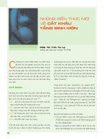 NHỮNG KIẾN THỨC MỚI VỀ CẮT KHÂU TẦNG SINH MÔN pot