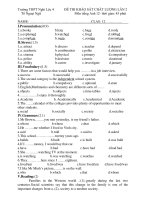 ĐỀ THI KHẢO SÁT CHẤT LƯỢNG LẦN 2 Môn tiếng Anh 12 - Trường THPT Nghi Lộc 4 ppsx