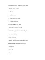 BÀI TRẮC NGHIỆM Y KHOA - ĐỀ SỐ 6 ppsx