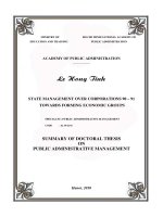 summary of doctoral thesis on public administrative management state management over corporations 90 – 91 towards forming economic groups