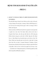 BỆNH TIM BẨM SINH Ở NGƯỜI LỚN – PHẦN 1 potx